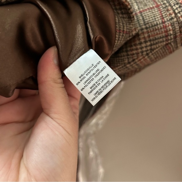 Divine Heritage Plaid Belted Trench Coat Small NEW - Picture 4 of 6
